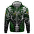 Personalised Warriors Maori Darts Zip Hoodie New Zealand Darts Silver Fern