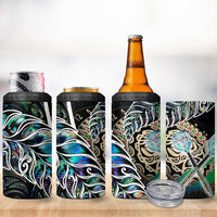 New Zealand Darts 4 in 1 Can Cooler Tumbler NZ Paua Shell Maori Fern