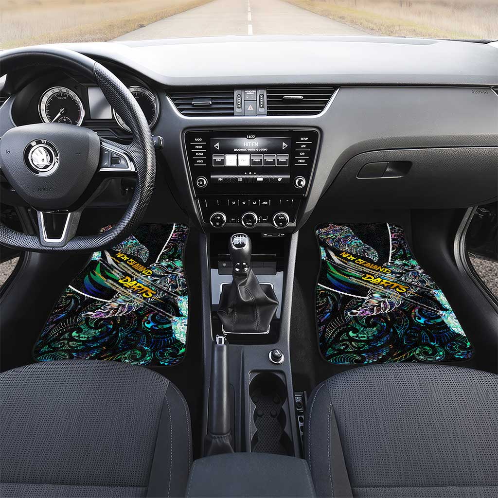 New Zealand Darts Car Mats NZ Paua Shell Maori Fern