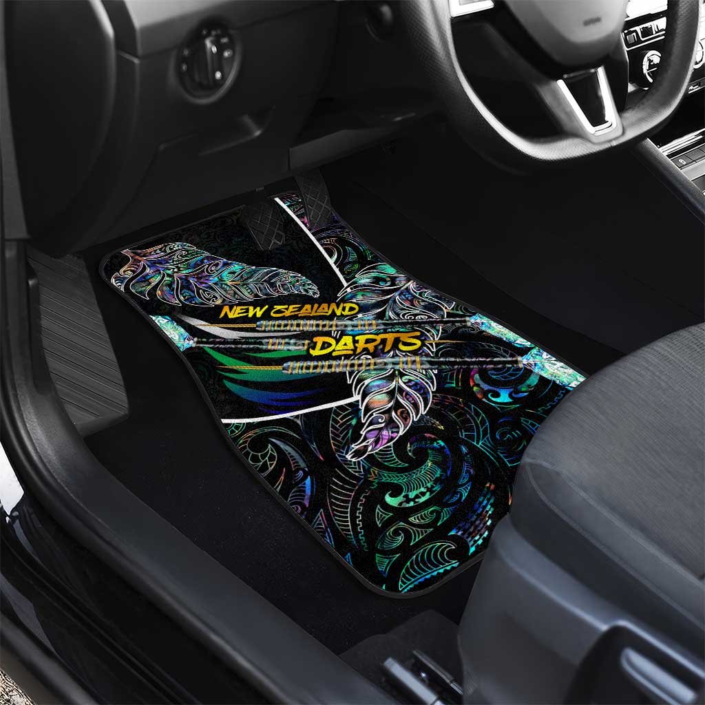 New Zealand Darts Car Mats NZ Paua Shell Maori Fern