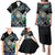 Personalised New Zealand Darts Family Matching Puletasi and Hawaiian Shirt NZ Paua Shell Maori Fern