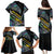 Personalised New Zealand Darts Family Matching Puletasi and Hawaiian Shirt NZ Paua Shell Maori Fern
