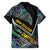 Personalised New Zealand Darts Family Matching Puletasi and Hawaiian Shirt NZ Paua Shell Maori Fern