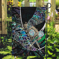 New Zealand Darts Garden Flag NZ Paua Shell Maori Fern