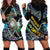 Personalised New Zealand Darts Hoodie Dress NZ Paua Shell Maori Fern