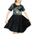 Personalised New Zealand Darts Kid Short Sleeve Dress NZ Paua Shell Maori Fern