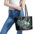New Zealand Darts Leather Tote Bag NZ Paua Shell Maori Fern