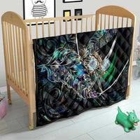 New Zealand Darts Quilt NZ Paua Shell Maori Fern