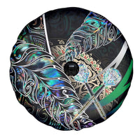 New Zealand Darts Spare Tire Cover NZ Paua Shell Maori Fern