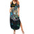 Personalised New Zealand Darts Summer Maxi Dress NZ Paua Shell Maori Fern