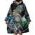 Personalised New Zealand Darts Wearable Blanket Hoodie NZ Paua Shell Maori Fern