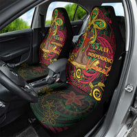 Vanuatu 45th Independence Anniversary Car Seat Cover Flower Melanesian Namele Turtle - Polynesian Pride