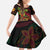 Custom Vanuatu 45th Independence Anniversary Kid Short Sleeve Dress Flower Melanesian Namele Turtle - Polynesian Pride