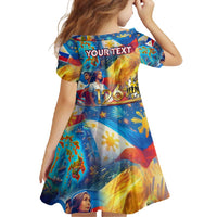 Custom The Philippines 126th Independence Anniversary Family Matching Tank Maxi Dress and Hawaiian Shirt Art Style - Polynesian Pride