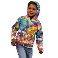 Custom The Philippines 126th Independence Anniversary Kid Hoodie Art Style - Polynesian Pride