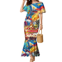 Custom The Philippines 126th Independence Anniversary Mermaid Dress Art Style - Polynesian Pride