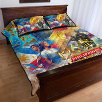 The Philippines 126th Independence Anniversary Quilt Bed Set Art Style - Polynesian Pride