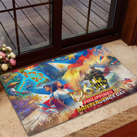 The Philippines 126th Independence Anniversary Rubber Doormat Art Style - Polynesian Pride