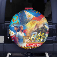 The Philippines 126th Independence Anniversary Spare Tire Cover Art Style - Polynesian Pride