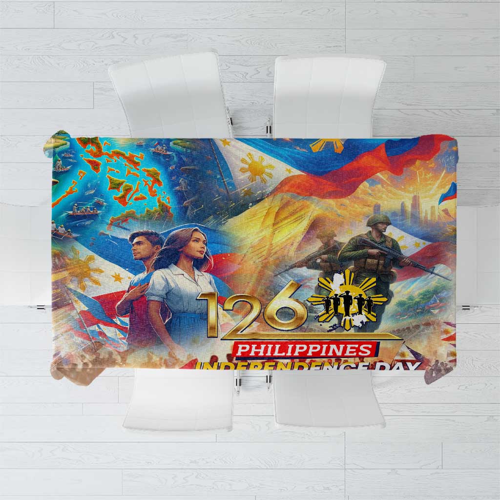 The Philippines 126th Independence Anniversary Tablecloth Art Style - Polynesian Pride