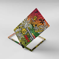 Personalized Vanuatu 45th Independence Anniversary Canvas Wall Art Melanesian Pattern Reggae - Polynesian Pride