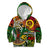 Personalized Vanuatu 45th Independence Anniversary Kid Hoodie Melanesian Pattern Reggae - Polynesian Pride