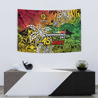 Personalized Vanuatu 45th Independence Anniversary Tapestry Melanesian Pattern Reggae DT02 - Polynesian Pride