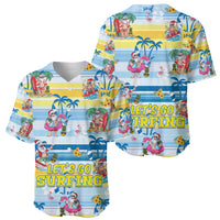 Surfing Christmas Baseball Jersey Tropical Santa Let's Go Surfing DT02 - Polynesian Pride