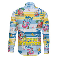 Surfing Christmas Family Matching Summer Maxi Dress and Hawaiian Shirt Tropical Santa Let's Go Surfing DT02 - Polynesian Pride