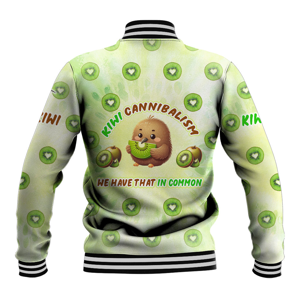 Kiwi Cannibalism Baseball Jacket New Zealand Kiwi Cute Bird Funny DT02 - Polynesian Pride