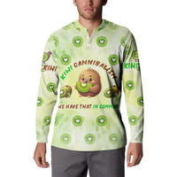 Kiwi Cannibalism Button Sweatshirt New Zealand Kiwi Cute Bird Funny DT02 - Polynesian Pride