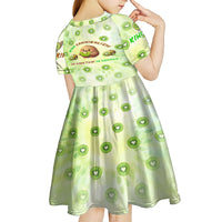 Kiwi Cannibalism Kid Short Sleeve Dress New Zealand Kiwi Cute Bird Funny
