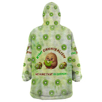 Kiwi Cannibalism Wearable Blanket Hoodie New Zealand Kiwi Cute Bird Funny