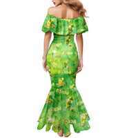 I Love Kiwi Family Matching Mermaid Dress and Hawaiian Shirt New Zealand Kiwi Fruit Summer Cocktail