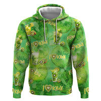 I Love Kiwi Hoodie New Zealand Kiwi Fruit Summer Cocktail DT02 Pullover Hoodie Green - Polynesian Pride