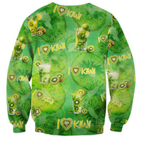 I Love Kiwi Sweatshirt New Zealand Kiwi Fruit Summer Cocktail DT02 - Polynesian Pride