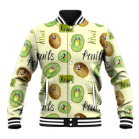 Kiwi Cute Humorous Baseball Jacket New Zealand Fruit