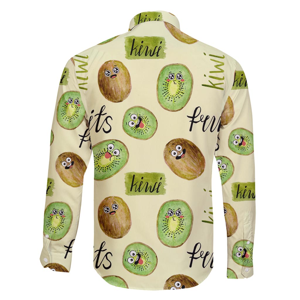Kiwi Cute Humorous Family Matching Summer Maxi Dress and Hawaiian Shirt New Zealand Fruit