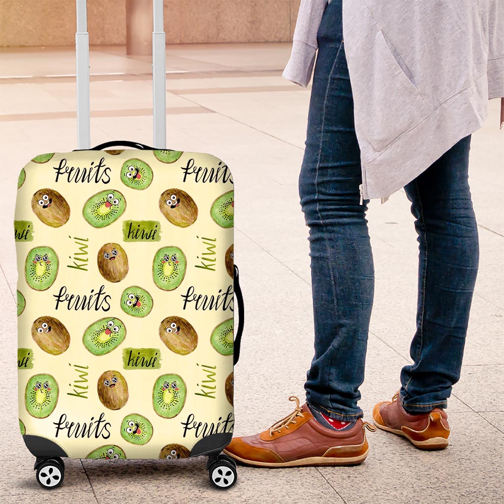 Kiwi Cute Humorous Luggage Cover New Zealand Fruit