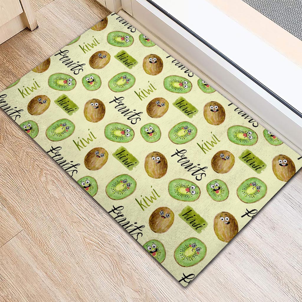 Kiwi Cute Humorous Rubber Doormat New Zealand Fruit