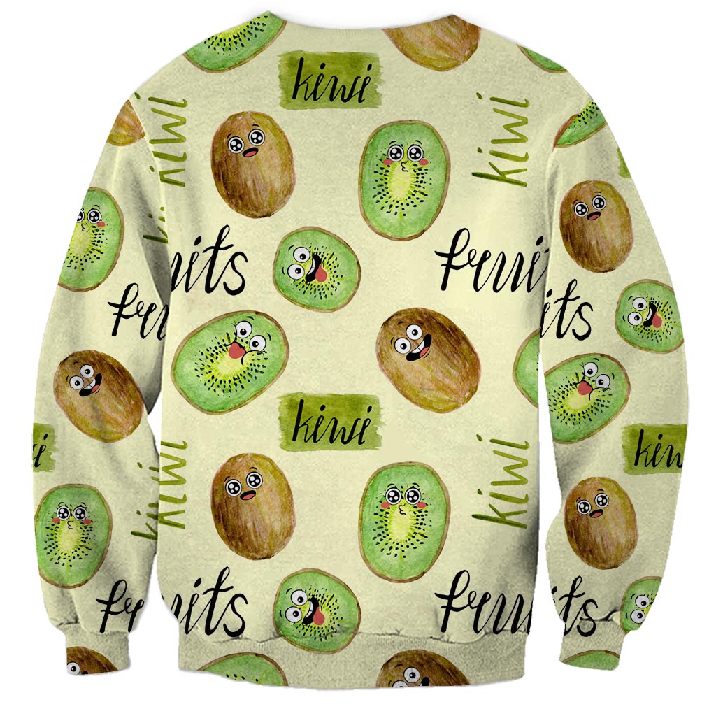 Kiwi Cute Humorous Sweatshirt New Zealand Fruit
