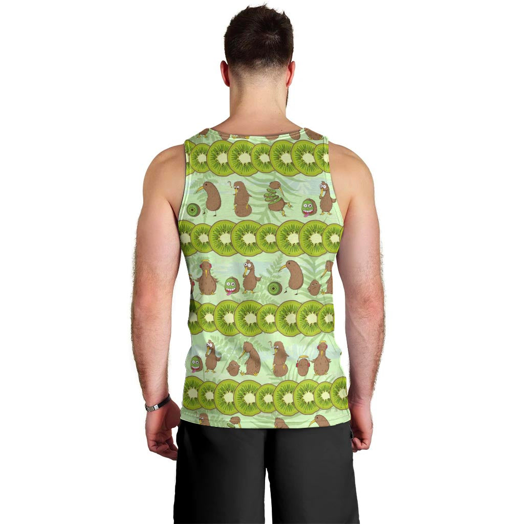 New Zealand Kiwi Fruit Witty Kiwi Bird Men Tank Top