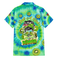 Just a Girl Who Loves Kiwis Family Matching Off Shoulder Short Dress and Hawaiian Shirt New Zealand Tie Dye DT02 - Polynesian Pride