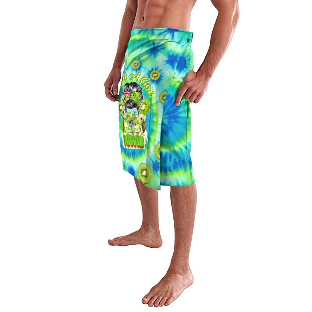 Just a Girl Who Loves Kiwis Lavalava New Zealand Tie Dye