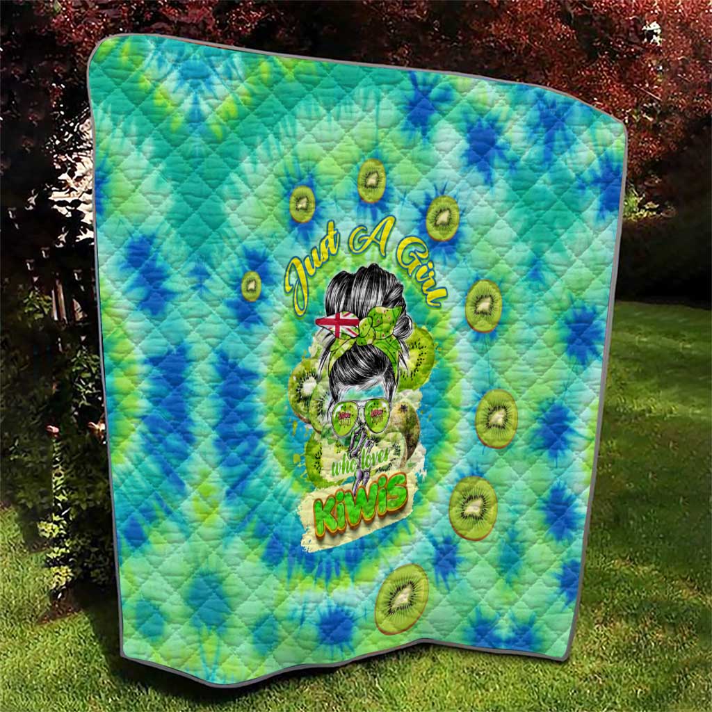 Just a Girl Who Loves Kiwis Quilt New Zealand Tie Dye DT02 - Polynesian Pride