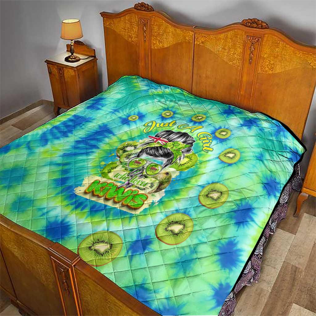 Just a Girl Who Loves Kiwis Quilt New Zealand Tie Dye DT02 - Polynesian Pride