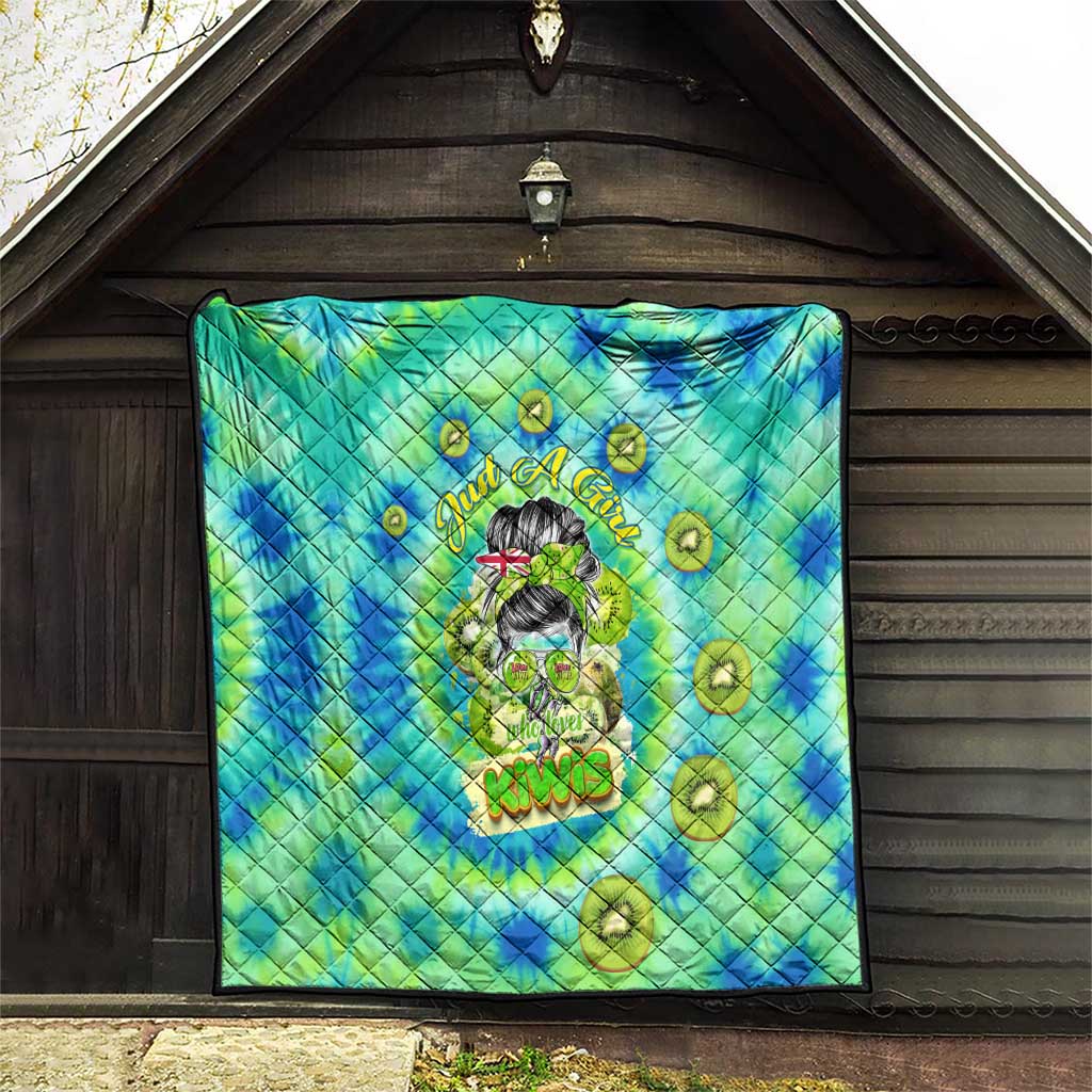 Just a Girl Who Loves Kiwis Quilt New Zealand Tie Dye DT02 - Polynesian Pride