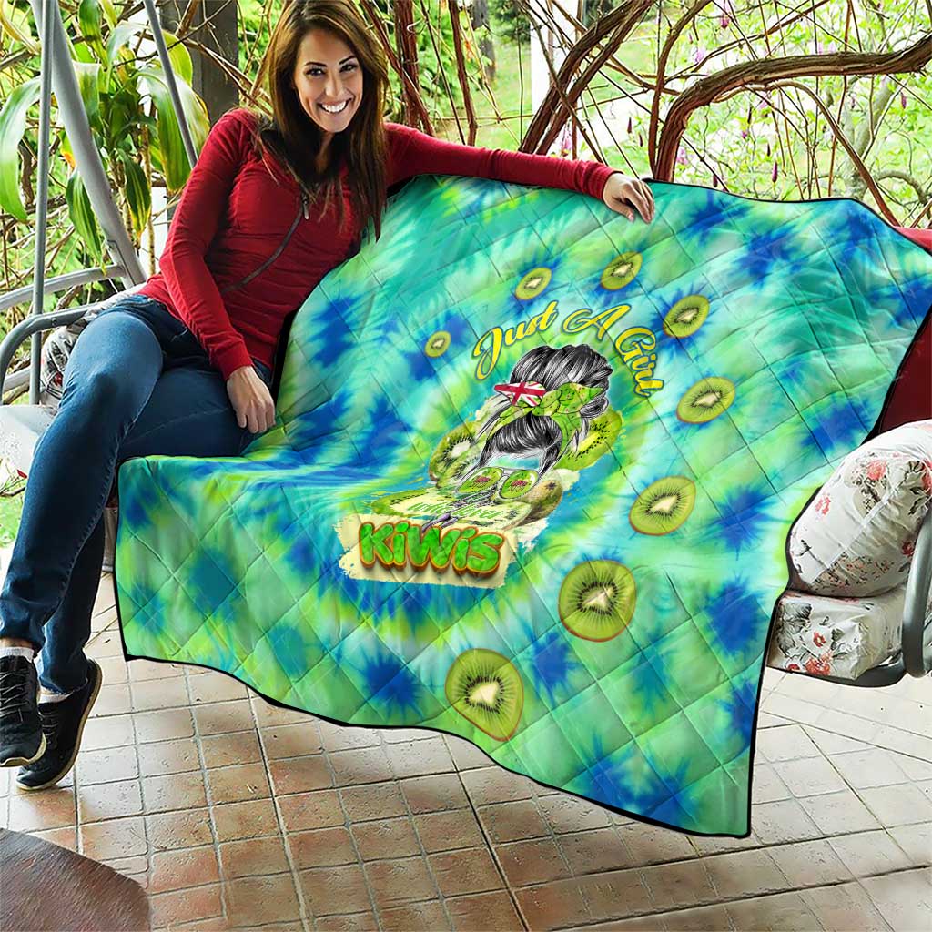 Just a Girl Who Loves Kiwis Quilt New Zealand Tie Dye DT02 - Polynesian Pride