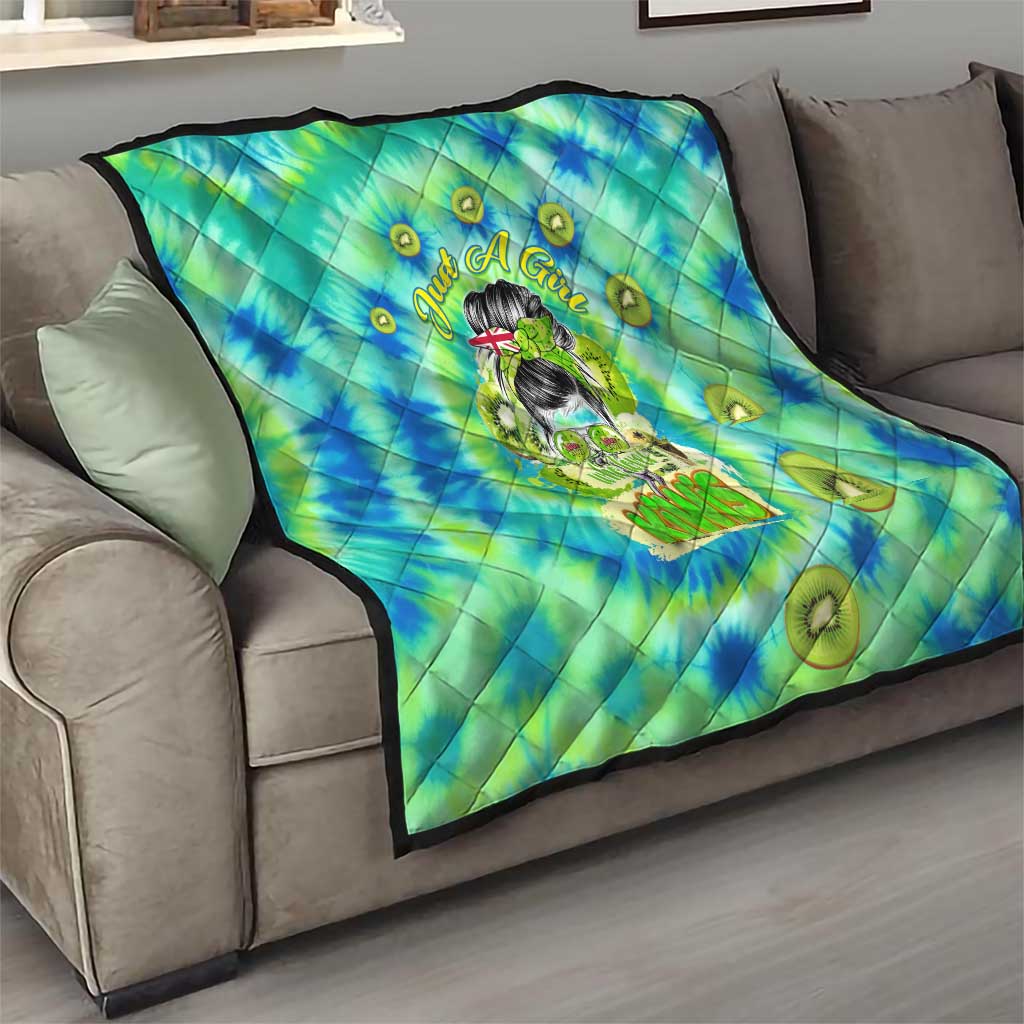 Just a Girl Who Loves Kiwis Quilt New Zealand Tie Dye DT02 - Polynesian Pride