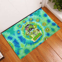 Just a Girl Who Loves Kiwis Rubber Doormat New Zealand Tie Dye